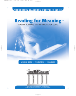 Reading for Meaning