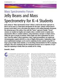 Jelly Beans and Mass Spectrometry for K&ndash;4 Students