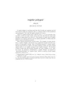 regular polygon