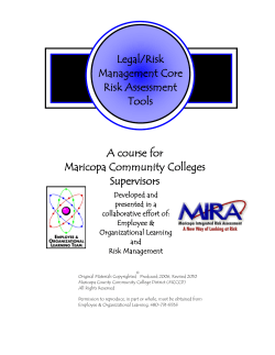 Risk Management Tools - Human Resources | Maricopa Community