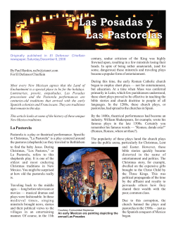 Las Posadas y Las Pastorelas Las Posadas y Las