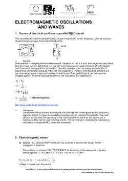 ELECTROMAGNETIC OSCILLATIONS AND WAVES