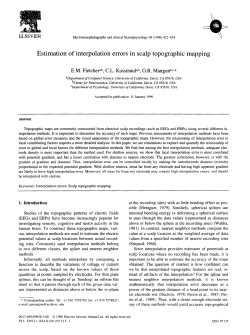 Estimation of interpolation errors in scalp topographic mapping