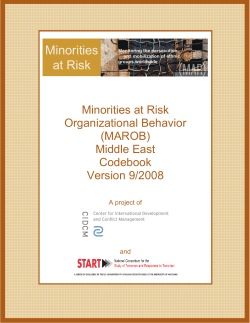 MAROB codebook - Minorities at Risk