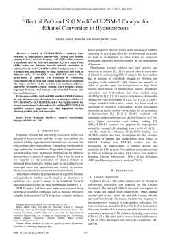 Effect of ZnO and NiO Modified HZSM