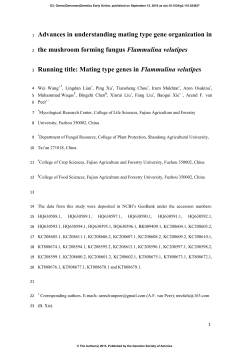 Advances in Understanding Mating Type Gene Organization in the