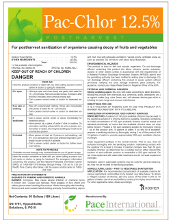 Pac-Chlor 12.5% - Pace International, LLC
