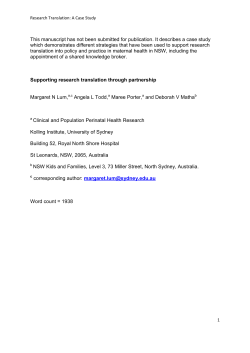 This manuscript has not been submitted for publication. It describes