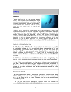 diving - Caribbean Tourism Organization
