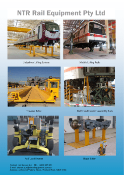 Catogary 2 NTR Rail Equipment