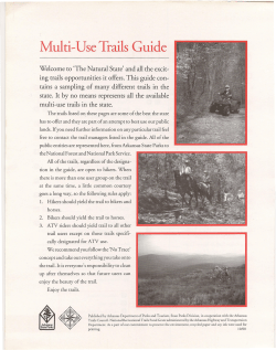 Multi- Use Trails Guide - Arkansas Trail Riding Assoc, Inc.