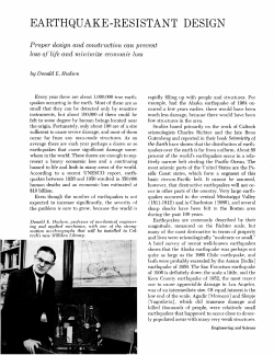 Earthquake -Resistant Design