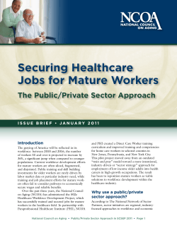 Securing Healthcare Jobs for Mature Workers