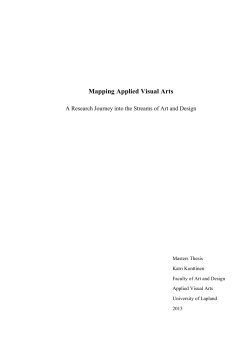 Mapping Applied Visual Arts