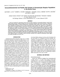 Immunohistochemical and Nucleic Acid Analysis of Somatotropin