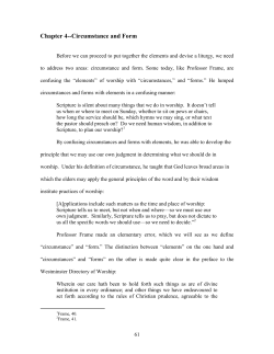 Circumstance and Form - Gateshead Presbyterian Church