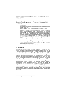 Shuttle Risk Progression &ndash; Focus on Historical Risk Increases