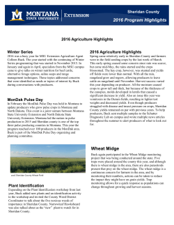 Sheridan - Montana State University Extension