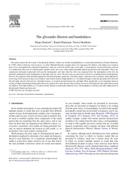 The glissando illusion and handedness