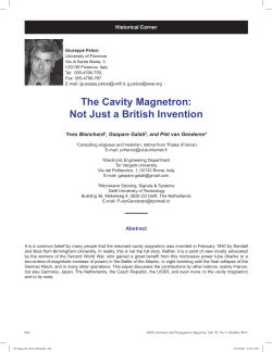 The Cavity Magnetron: Not Just a British Invention