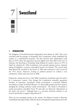 chapter 7: swaziland