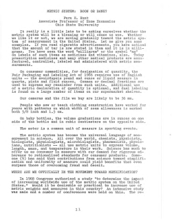 METRIC SYSTEM - American Council on Consumer Interests