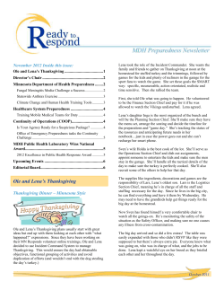 Ready to Respond November 2012 Newsletter