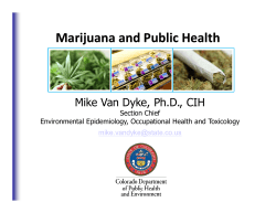 Slide presentation on recreational marijuana