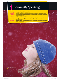 B2 Student Book Unit 1 - National Geographic Learning