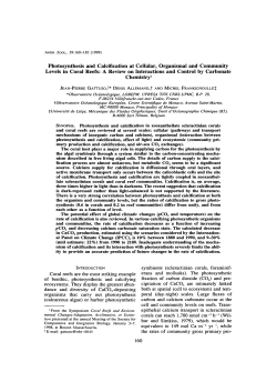 Photosynthesis and Calcification at Cellular