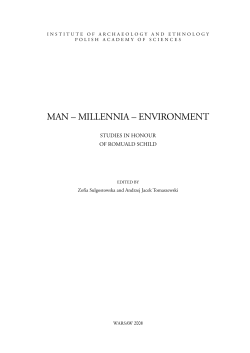 man &ndash; millennia &ndash; environment