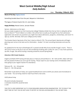 Daily Bulletin March 02,2017