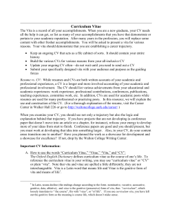 Curriculum Vitae