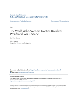 The World as the American Frontier: Racialized Presidential War