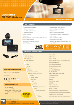 Productsheet Quintezz HD 720P Dashcam-carbonlook