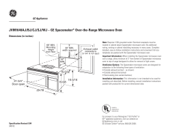 Over-the-Range Microwave Oven - Products