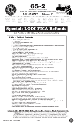LODI FICA Help - Uniformed Firefighters Association