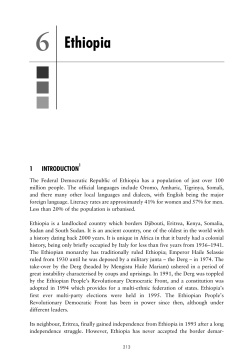 Chapter 6: Ethiopia