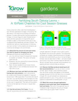 Fertilizing South Dakota Lawns &ndash; A 10-Point