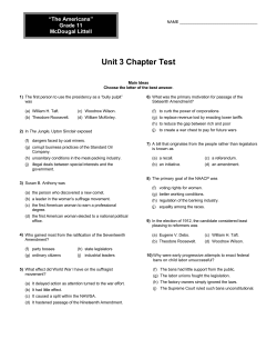 Unit 3 Chapter Test