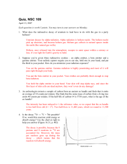 Quiz, NSC 109