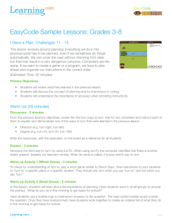 EasyCode Sample Lessons: Grades 3-8