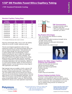 1/32&rdquo; OD Flexible Fused Silica Capillary Tubing