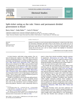Split-ticket voting as the rule: Voters and permanent divided