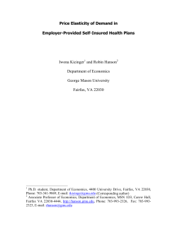Price Elasticity of Demand in Employer-Provided