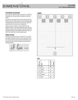 chart key #72-75236 stitching the design cross stitch