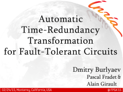Automatic Time-Redundancy Transformation for Fault