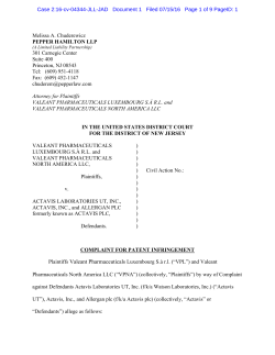 Melissa A. Chuderewicz PEPPER HAMILTON LLP