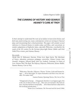 the cunning of history and seamus heaney`s cure at