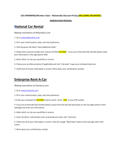 USA Swimming Staff and Volunteer Travel Policy Summary